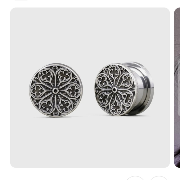 punk youth Jewelry - Cathedral Rose Plugs